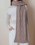 Vintage Chunky Cable Scarf - DippedShop Wholesale - #7715