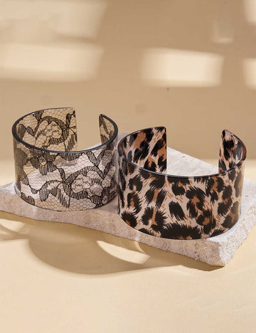 Retro Leopard Print Aceylic Wi - DippedShop Wholesale - #5459