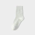 Solid Cotton Crew Socks - DippedShop Wholesale - #4115