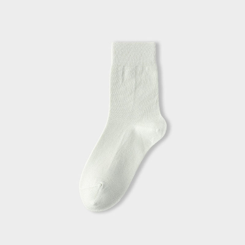 Solid Cotton Crew Socks - DippedShop Wholesale - #4115
