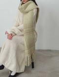 Tassel Plaid Scarf - DippedShop Wholesale - #4595