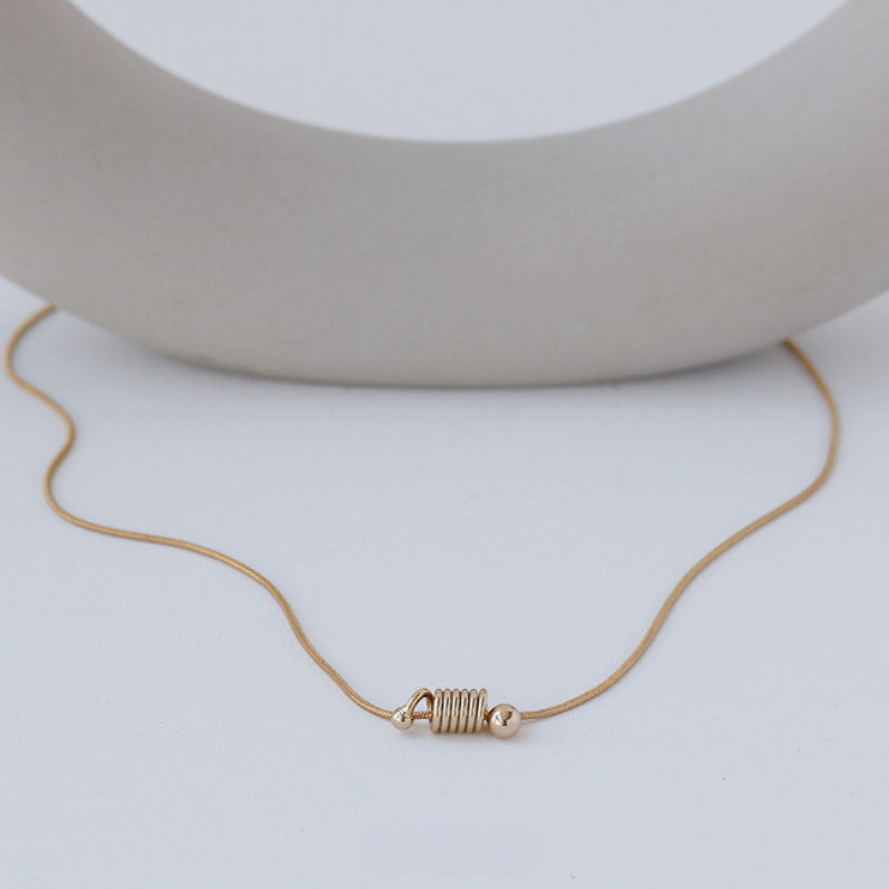 Helical Penfant Simple Necklace DPJN1902