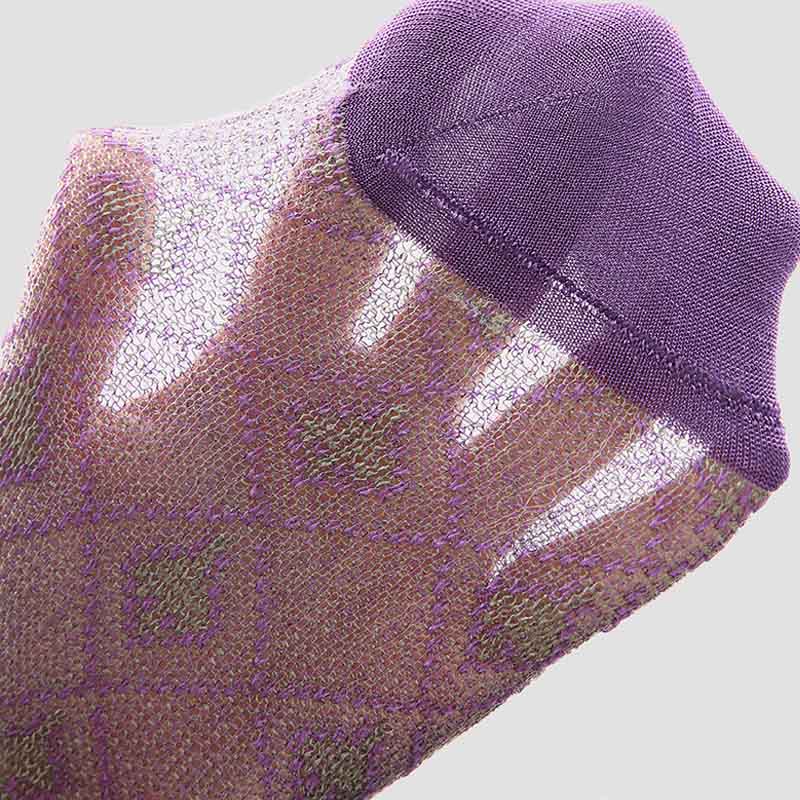 Vintage Plaid Jacquard Socks - DippedShop Wholesale - #4659