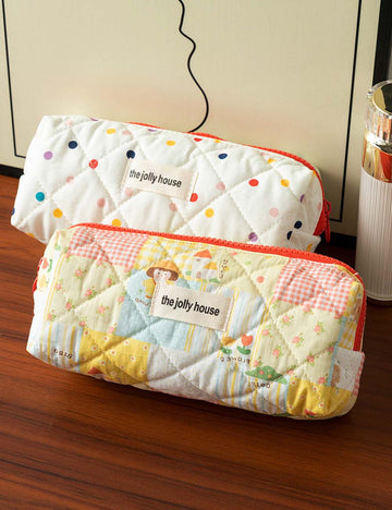 Cute Cartoon Colorful Dots Pencil Pouch DP25E946