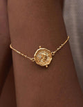 Vintage Rhinestone Star Moon Bracelet - DippedShop Wholesale - #5155
