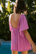 V-Neck Backless Romper - DippedShop Wholesale - #3171