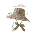 Vintage Reversible Leopard Print Foldable Bucket Hat 8BK6HAT157T
