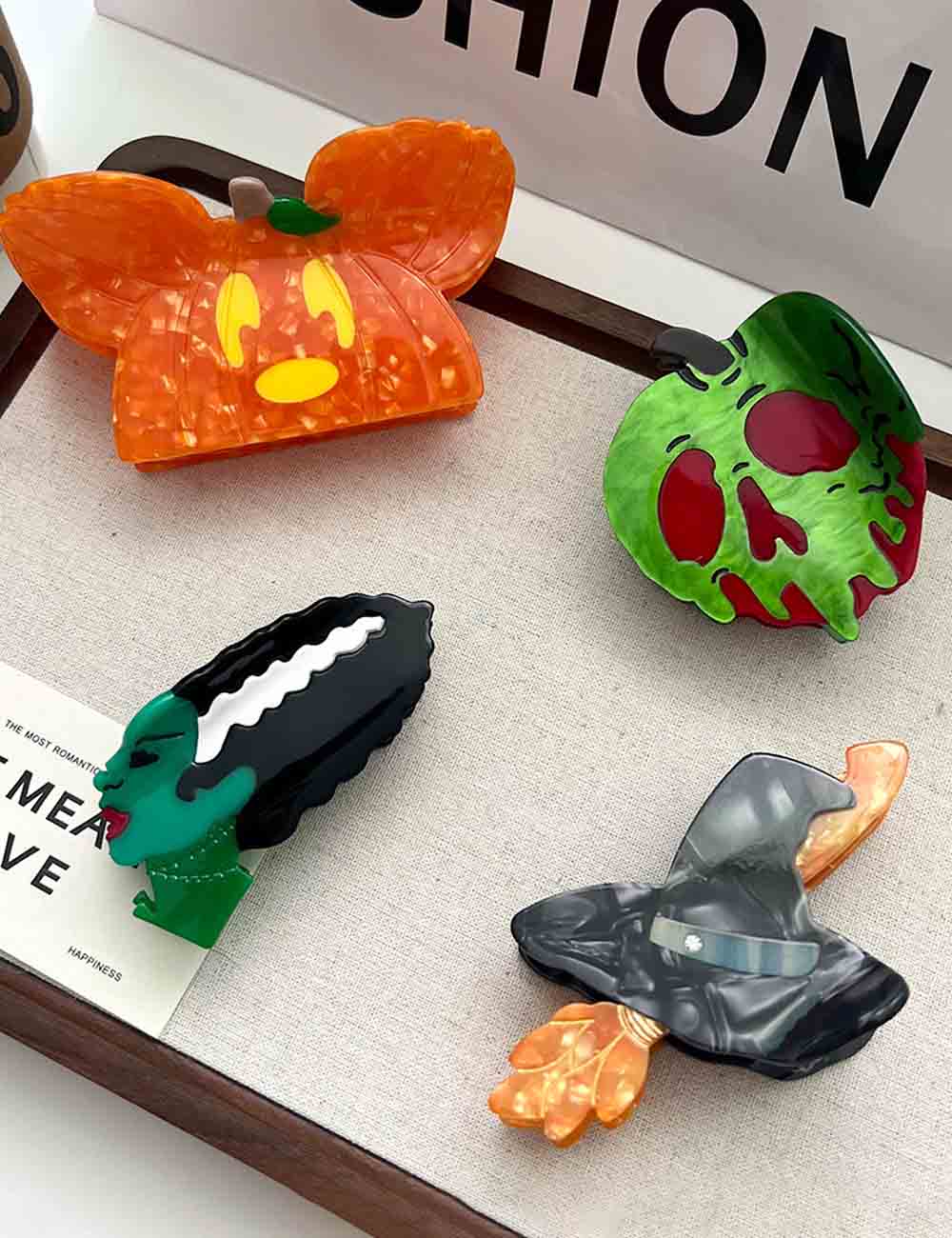 Halloween Funny Cartoon Pumpkin Hair Claw DP25G528