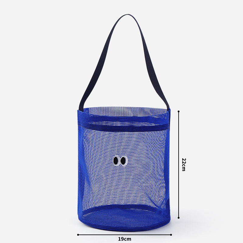 Cute Googly Eyes Mesh Beach Bucket Bag 8BW6BOB85T