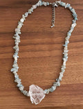 Natural Stone Layered Necklace - DippedShop Wholesale - #7011