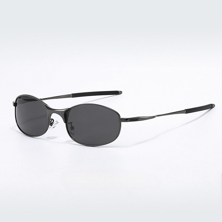 Polarized Metal Oval Sunglasses - DippedShop Wholesale - #4659