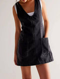 V-Neck Backless Mini Dress - DippedShop Wholesale - #7587