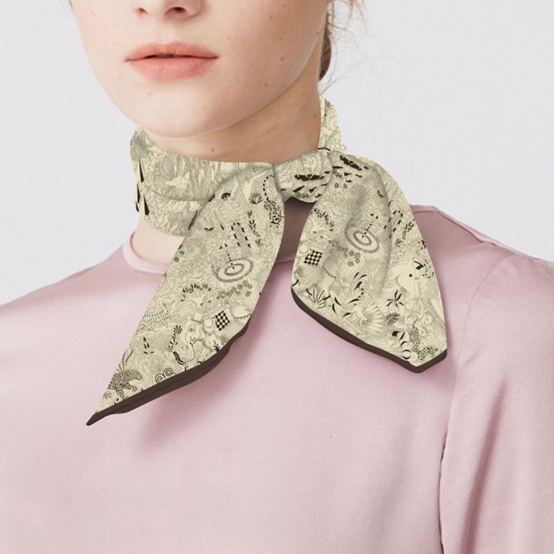 Abstract Universe Silk Scarf - DippedShop Wholesale - #2467