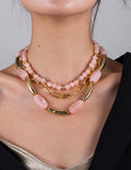Trendy Multi-Layer Beaded Necklace - DippedShop Wholesale - #9059