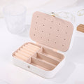 Trendy Solid Color Large Capacity Jewelry Case 8CW6BOB294L