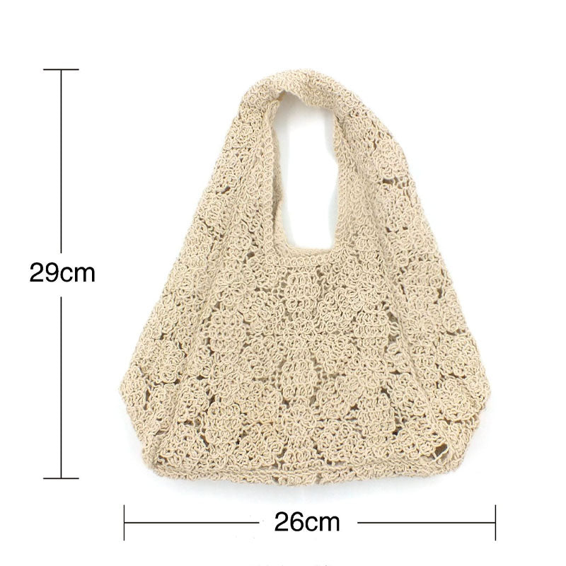 Hand-Woven Hollow Handbag - DippedShop Wholesale - #8643