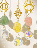Natural Stone Crystal Ball Pendant - DippedShop Wholesale - #8435