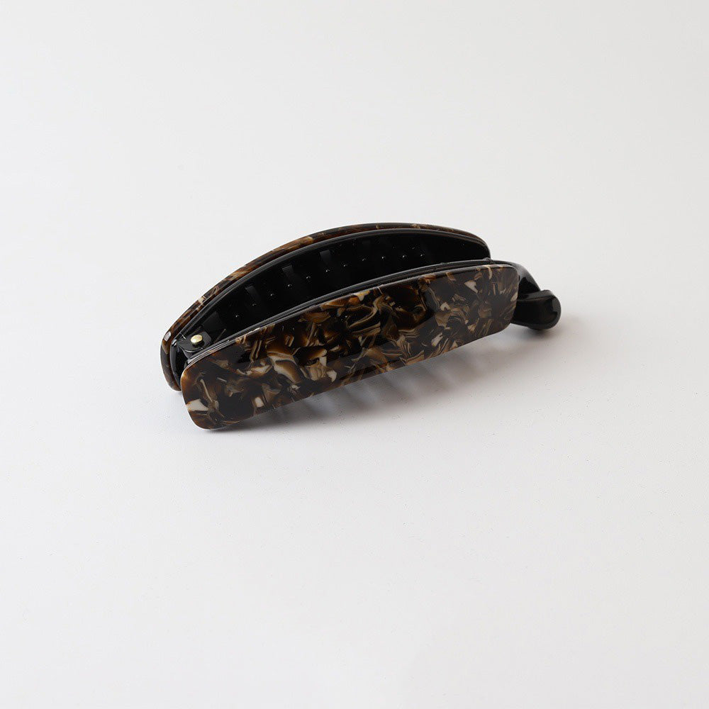 Vintage Leopard Pattern Acetate Banana Hair Clip 8AS6HCP391L