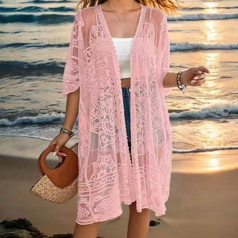 Minimalist Lace Cover Up - DippedShop Wholesale - #8227