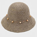 Boho Beaded Straw Hat - DippedShop Wholesale - #3459