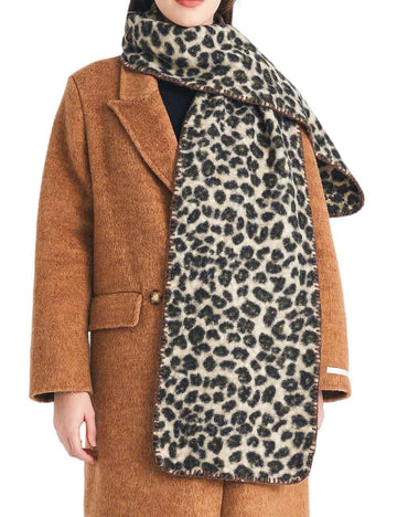 Winter Soft Cozy Leopard Print Warm Scarf DP25G582