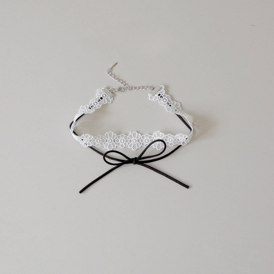 Lace Bow String Layered Choker DP25B889