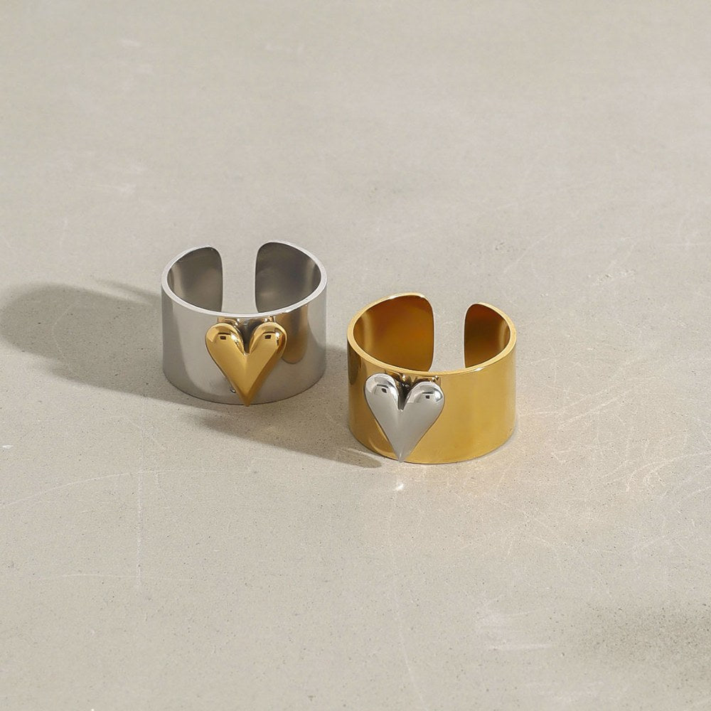 Love Color Block Adjustable Rings DP25A724