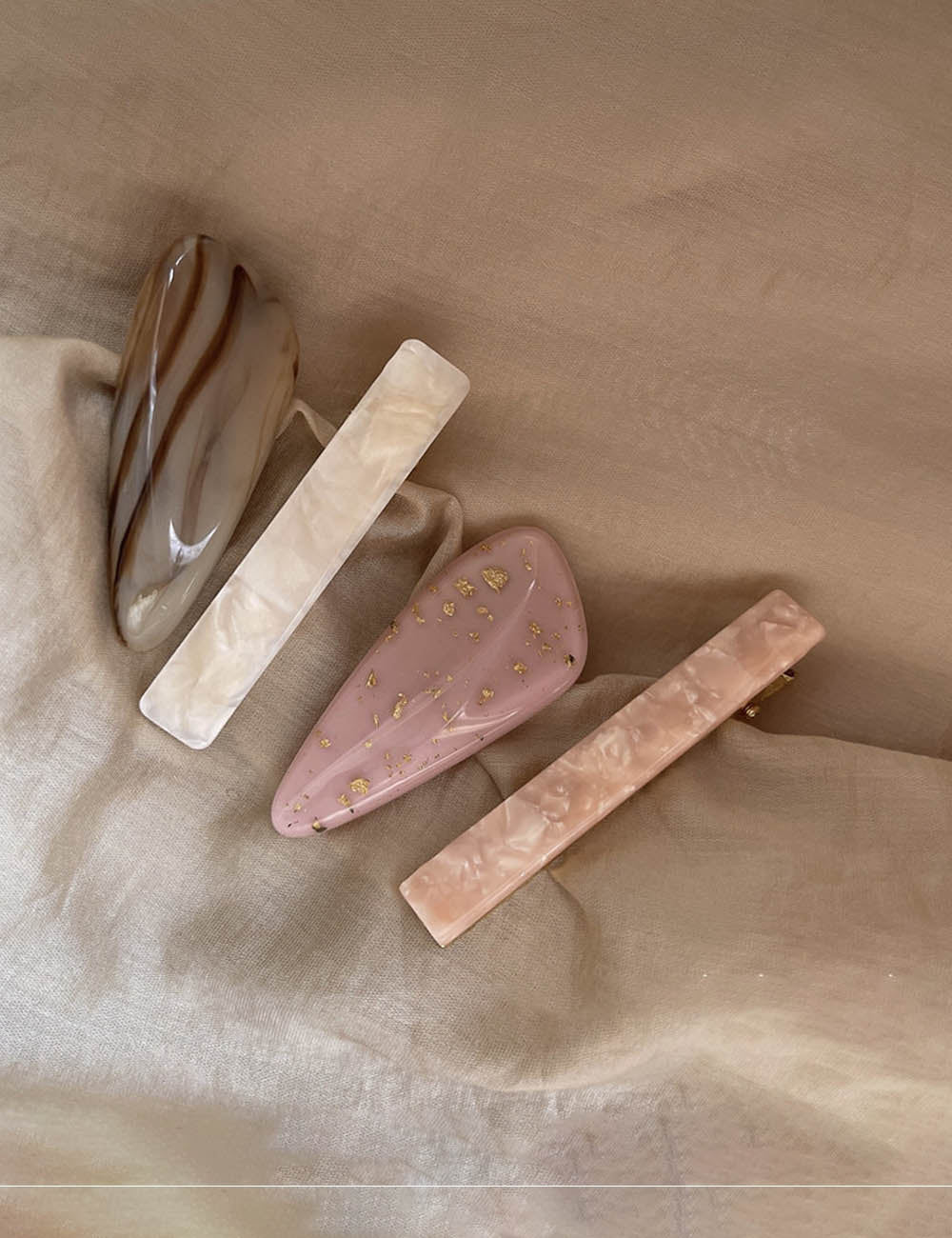 Marble Pattern Hair Clip - DippedShop Wholesale - #0835