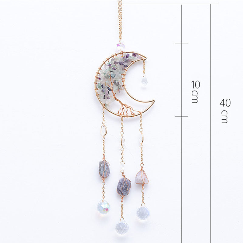 Crystal Moon Suncatcher - DippedShop Wholesale - #2915