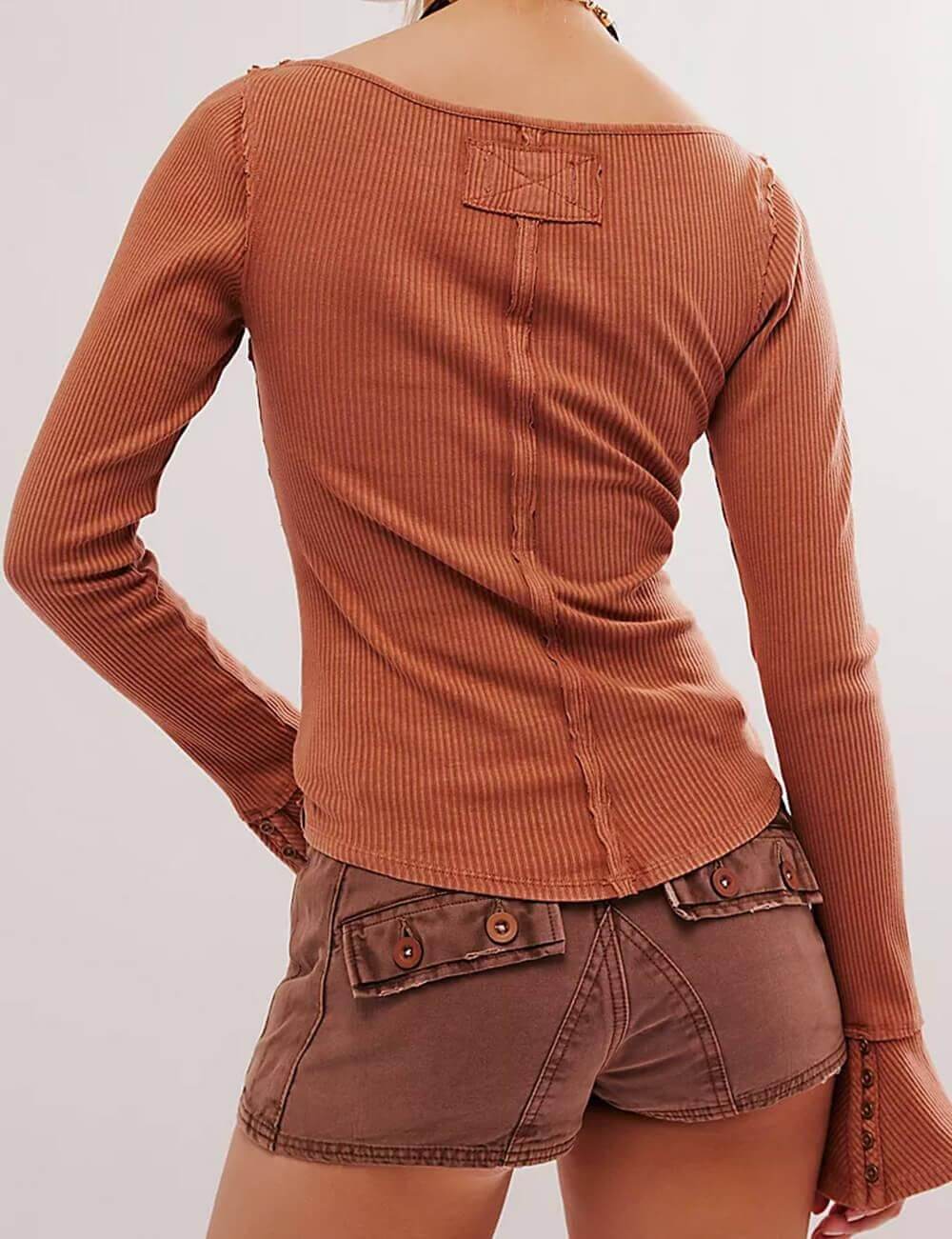 Solid Round Neck Top - DippedShop Wholesale - #0595