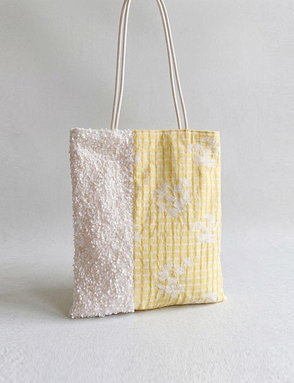 Sequin Color Block Bag - DippedShop Wholesale - #8499