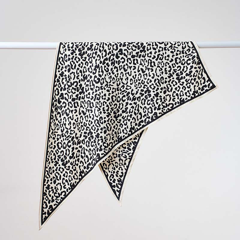 Leopard Silk Scarf - DippedShop Wholesale - #8803