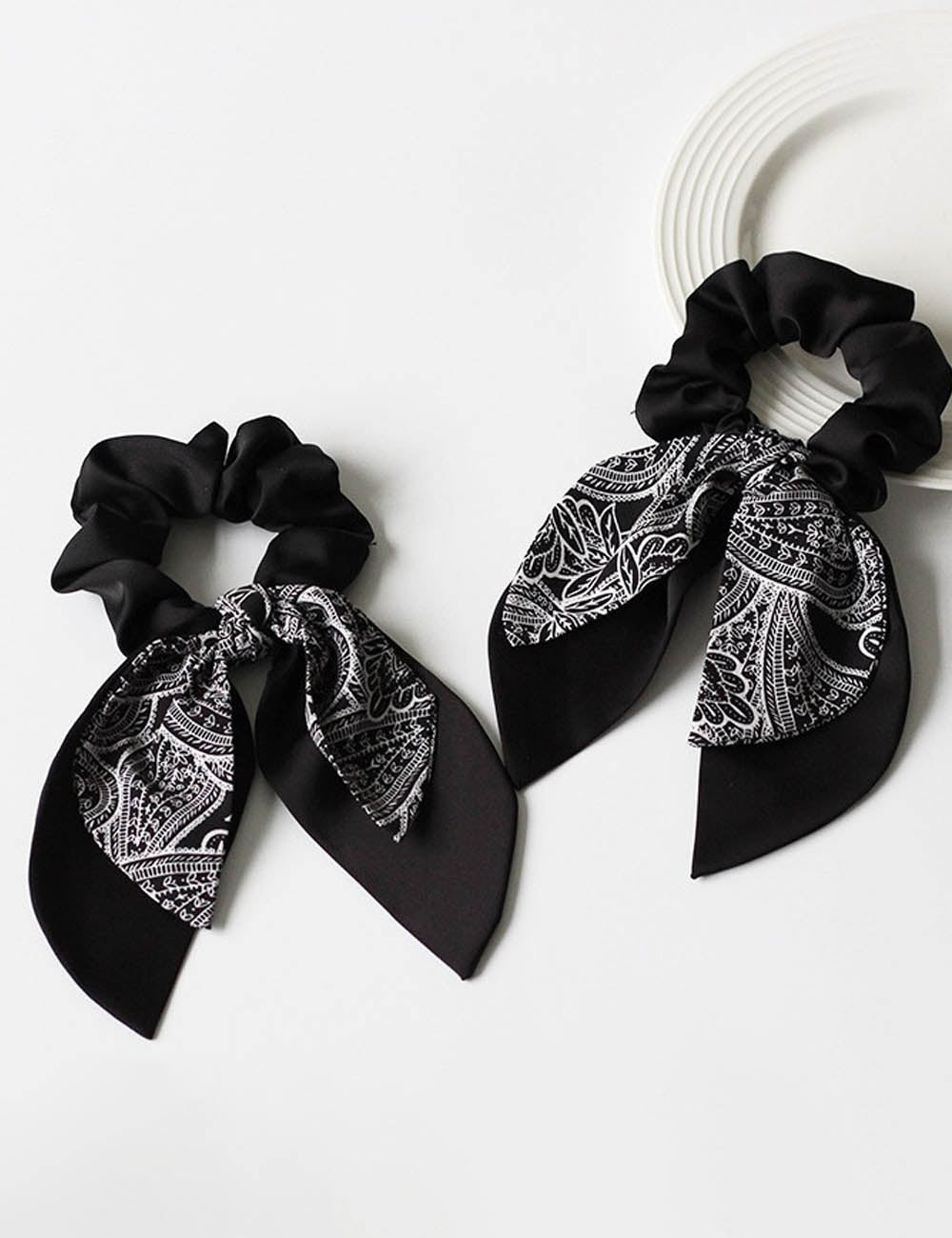 Ribbon Bow Ponytail Holder - DippedShop Wholesale - #4659