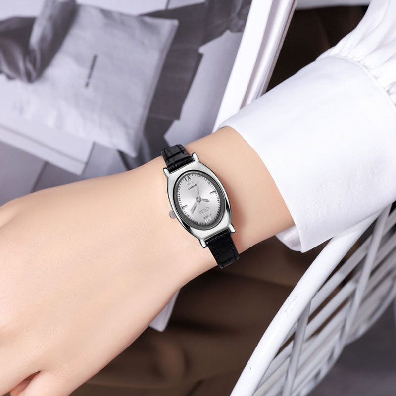 Elegant Oval Dial Analog Quartz Wrist Watch MK2SSAS6W6JWA06