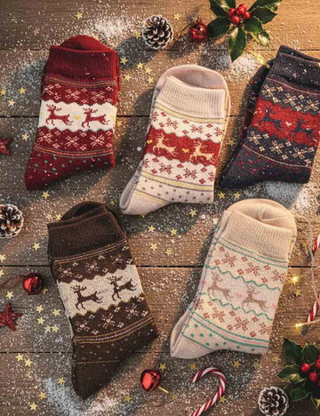 Christmas Cute Thick Warm Crew Socks DP25G749