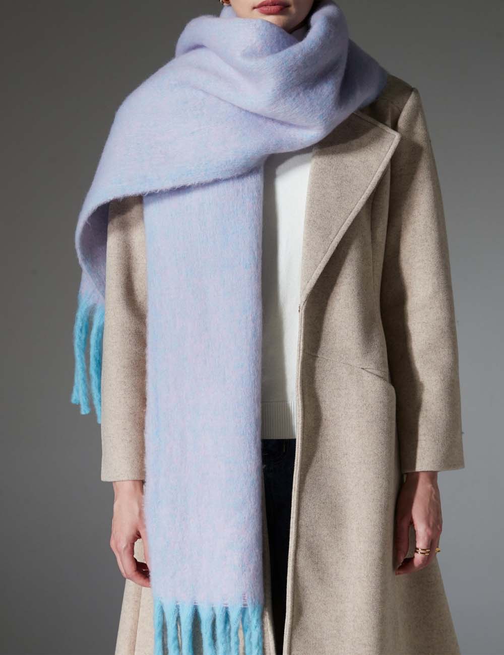 Winter Soft Long Shawl Tassel Warm Scarf DP25G573