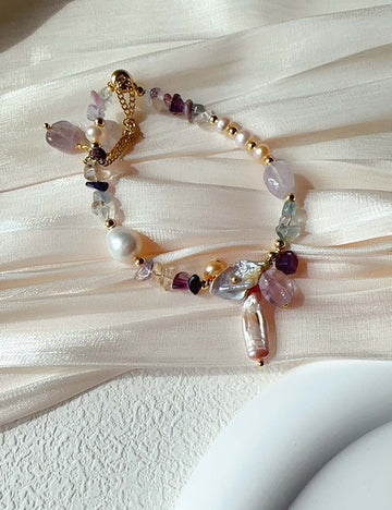 Vintage Stone Beaded Bracelet - DippedShop Wholesale - #8739