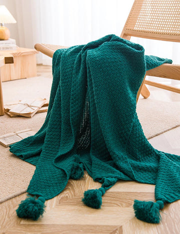 Simple Soft Cozy Tassel Blanket DP25E577