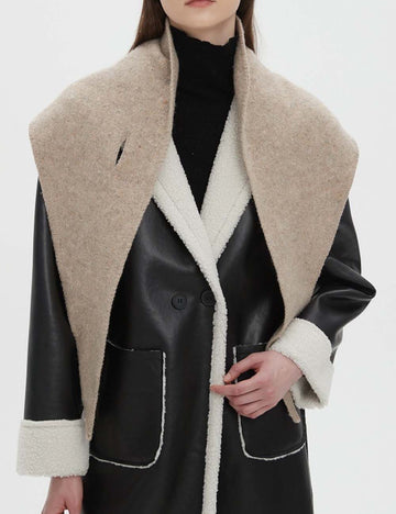 Winter Knit Wool Solid Color Triangle Scarf DP25G592