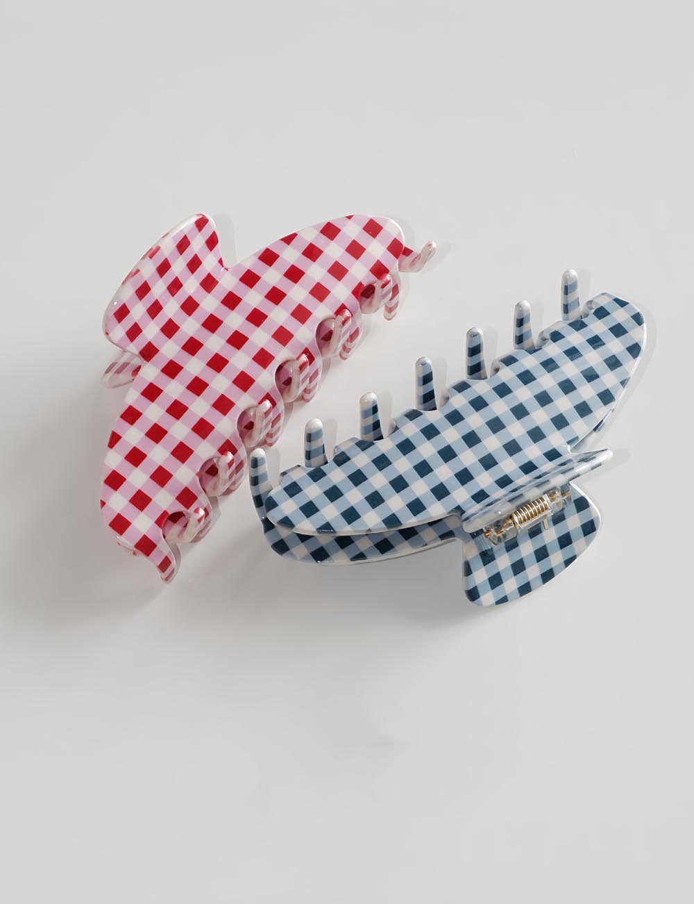 Simple Plaid Acetate Hair Claws DP25G410