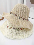 Solid Straw Sun Hat - DippedShop Wholesale - #5347