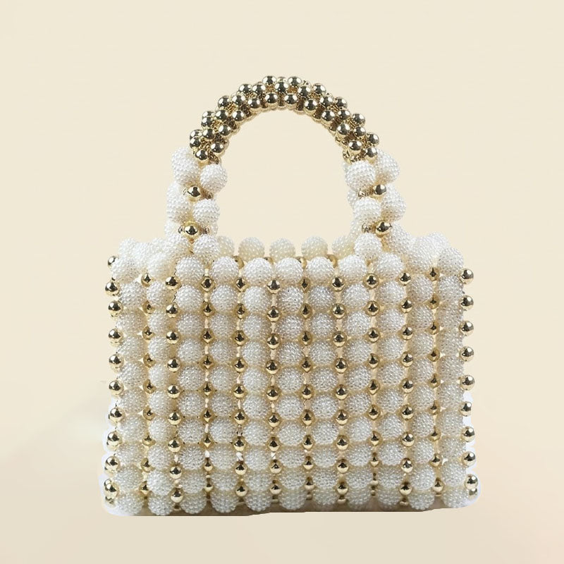 Vintage Pearl Beaded Tote - DippedShop Wholesale - #7603