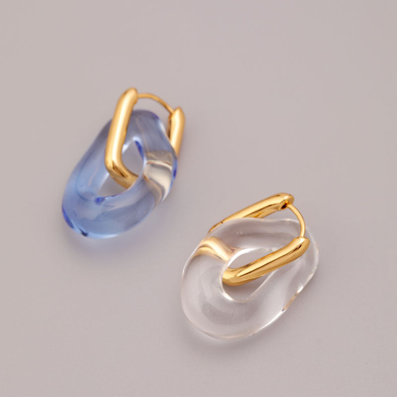 Chunky Gold Dangle Earrings - DippedShop Wholesale - #1699