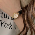 Oval Dial Leather Watch - DippedShop Wholesale - #5859