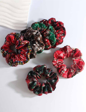 Christmas Snowflake Elastic Knit Hair Tie DP25G606