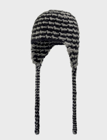 Winter Handmade Crochet Ear Flap Tassel Knit Hat DP25G729