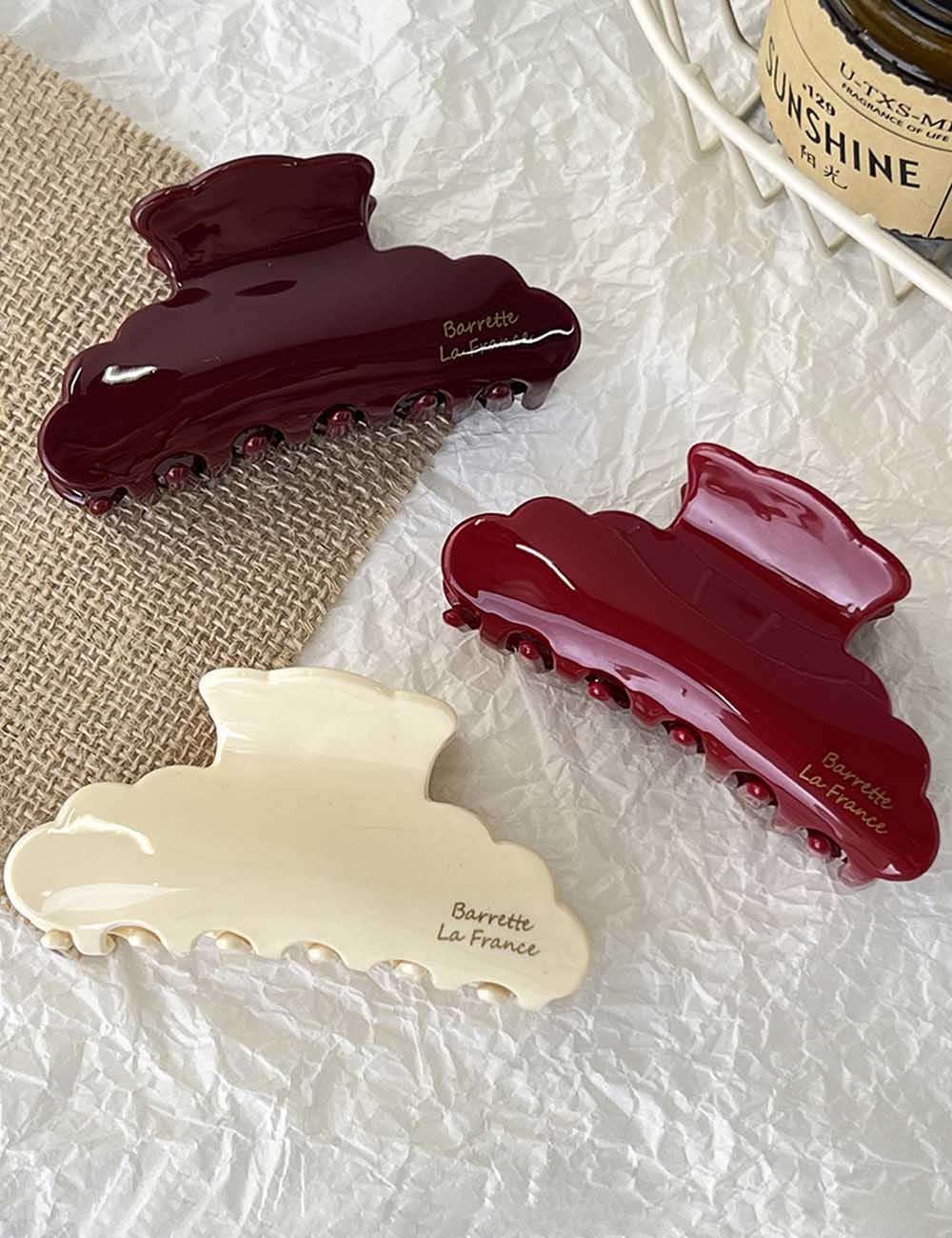 Vintage Scalloped Hair Claw - DippedShop Wholesale - #2659