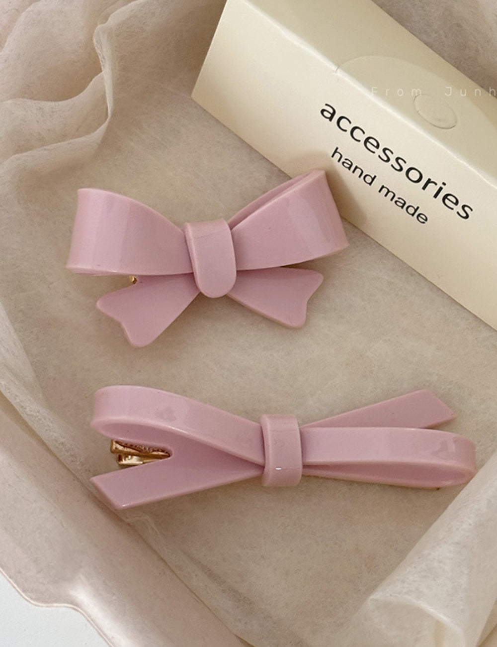 Pink Sweet Bow Hair Clip DPJC34