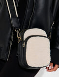 Faux Shearling Crossbody Camera Bag ES31835SP