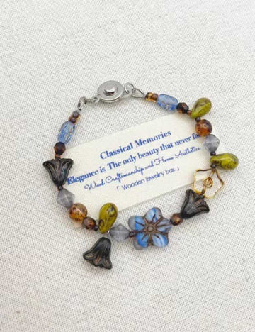 Vintage Irregular Flower Beaded Bracelet DP25E779